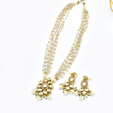 Amaal Pearl String Kundan Pendant Set - the Pashm